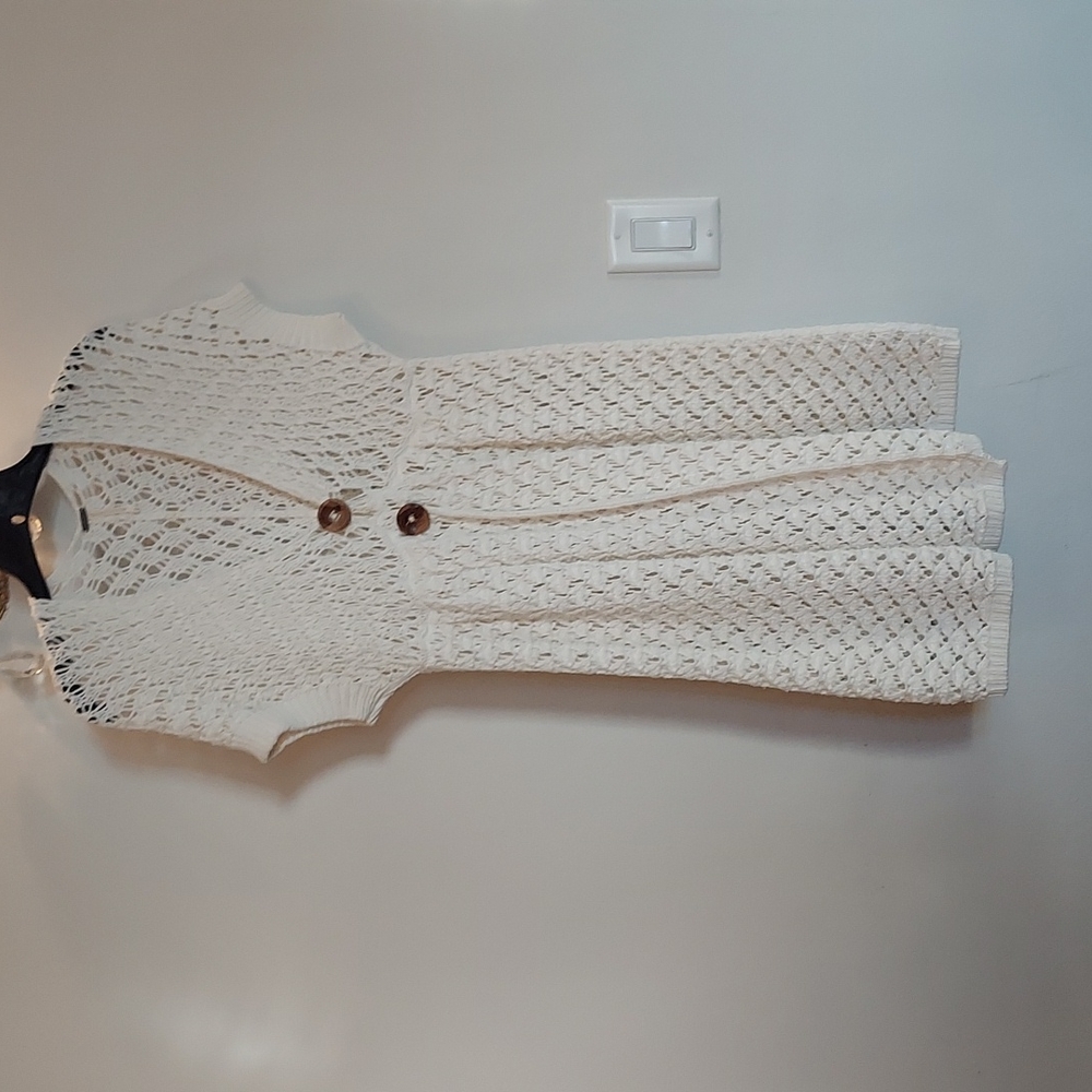 Free People Crocheted Tunic Vest size large